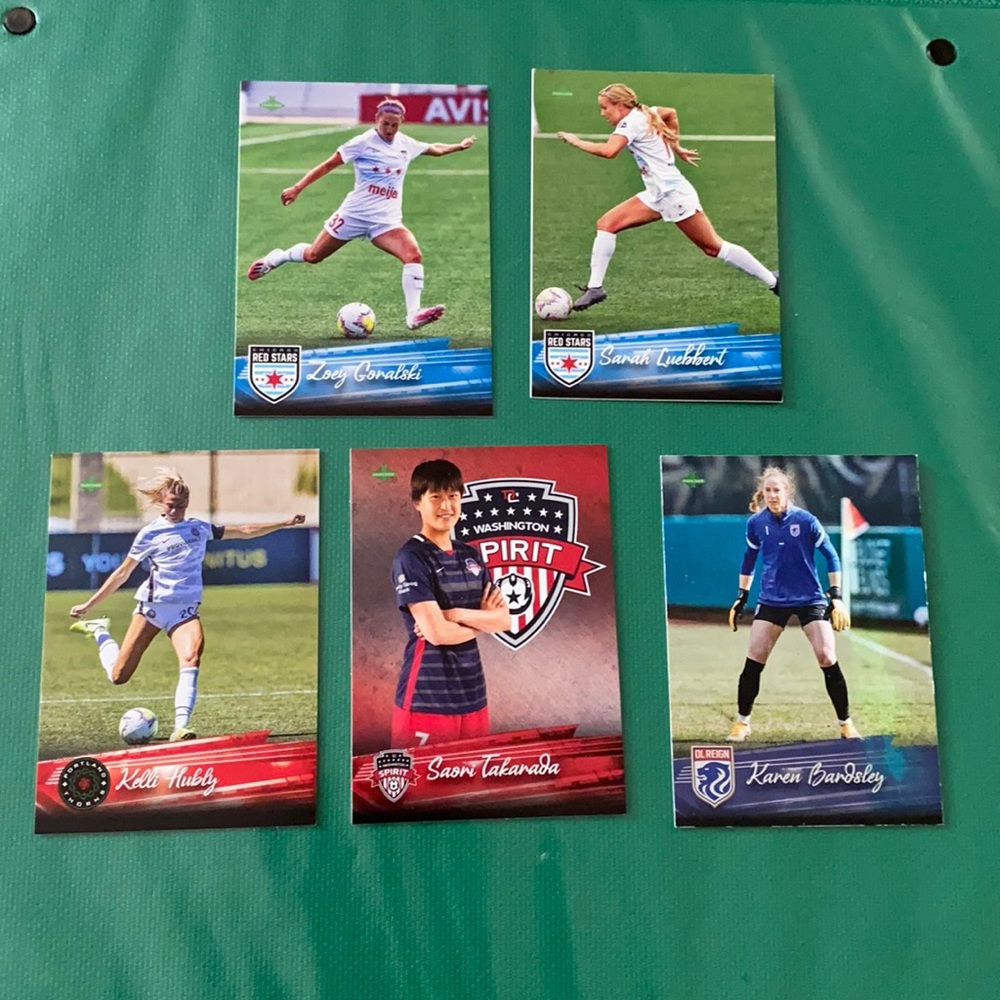 Five Women’s Soccer Cards